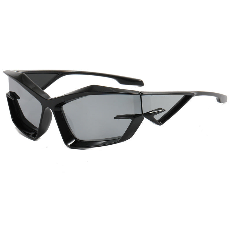 Wholesale PC Cat Eye Gray Tech Sense Sunglasses